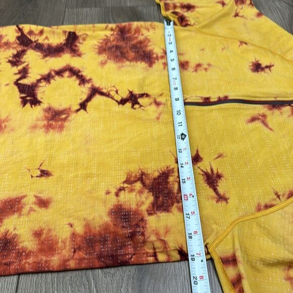 Lululemon Metal Vent Tech Half-Zip 2.0 Marble Dye Soliel Yellow Size Medium - Picture 10 of 12